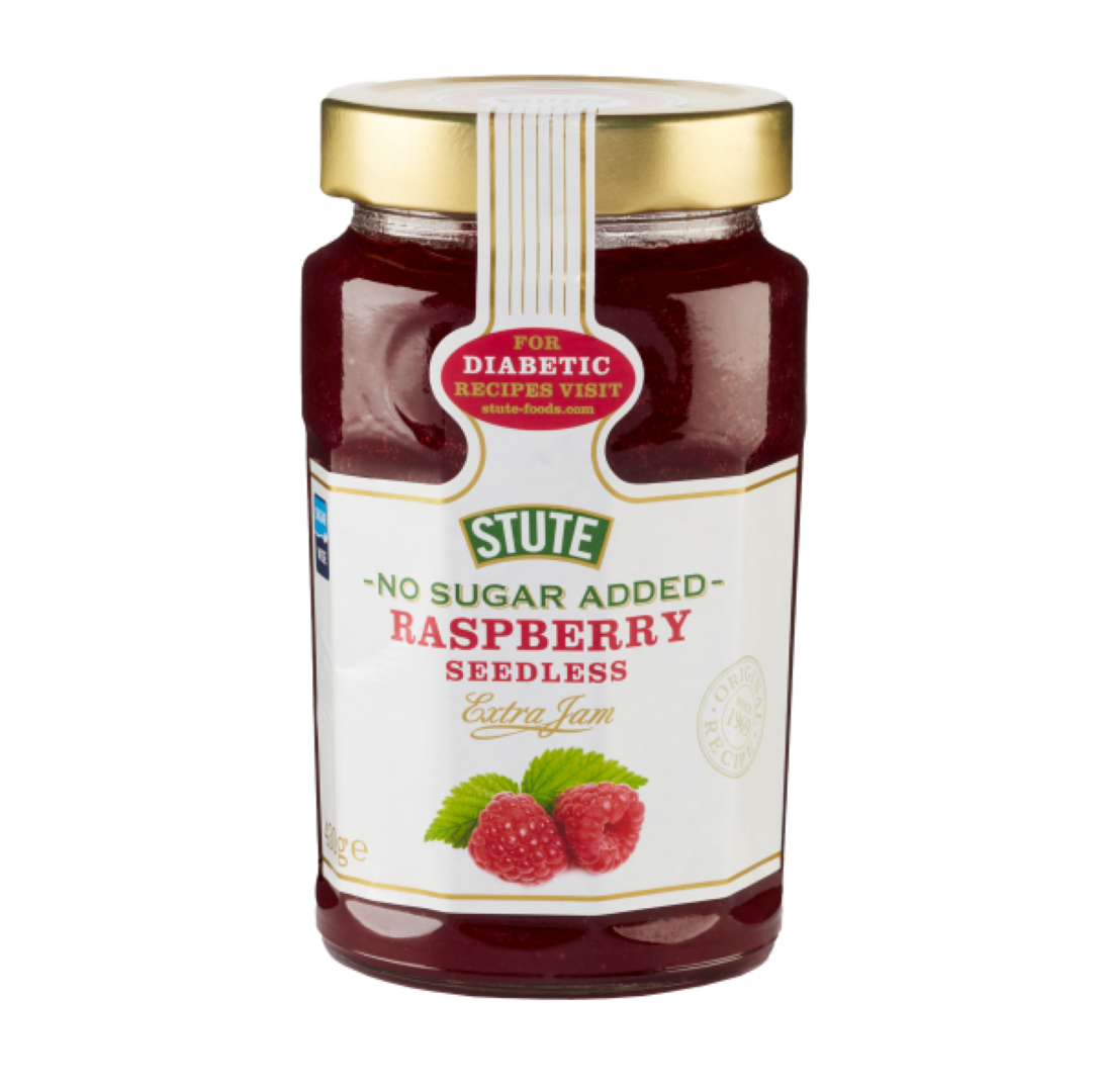 STUTE DIABETIC RASPBERRY SEEDLESS JAM 430G
